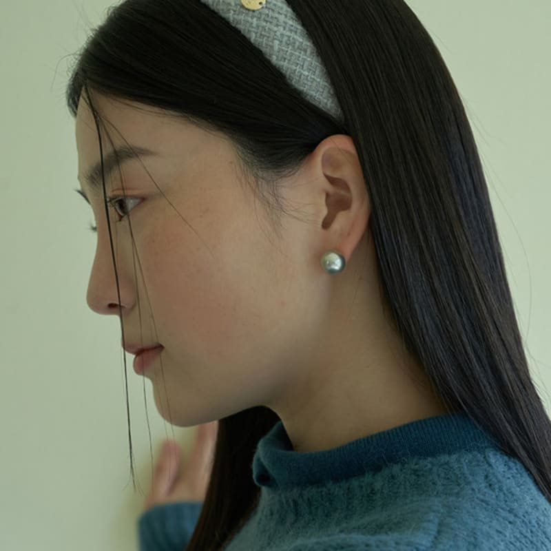 

повязка для волос из твида geegee (серый) GREY