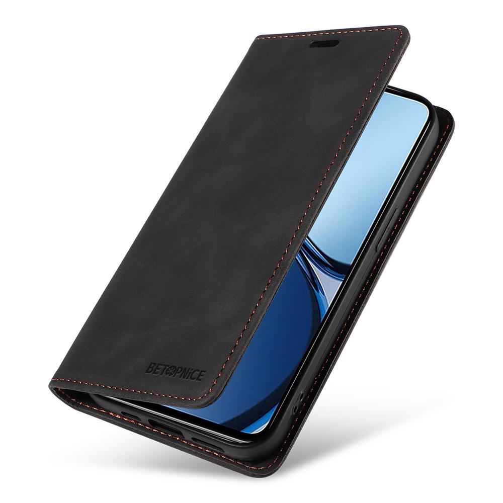 BETOPNICE 003 Skórzane etui na telefon dla Realme Note 60x 4G/C63 4G/C61 4G/Note 60 Blokujące RFID