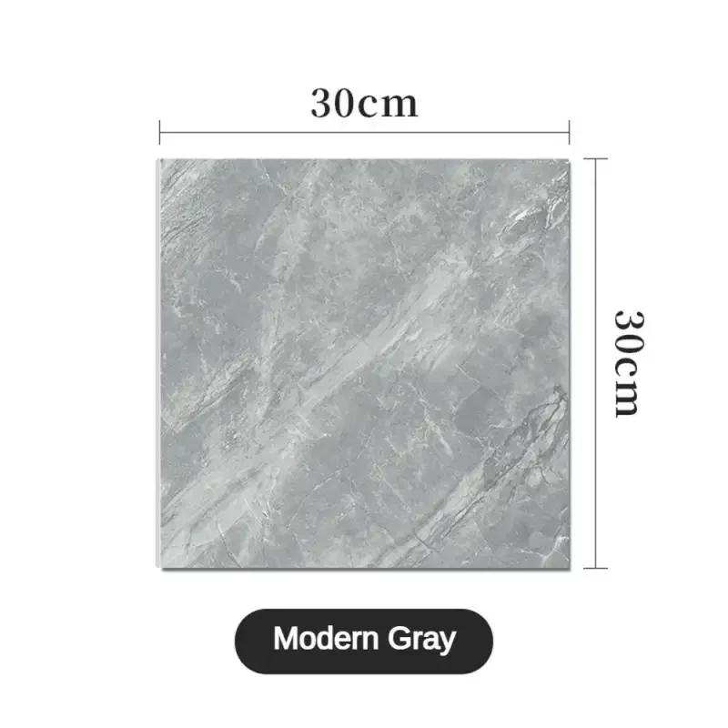 10/30/50PCS Thickened Self-adhesive Decor Wall Sticker Marble Tile Floor Sticker PVC Waterproof Toilet Kitchen Home Floor