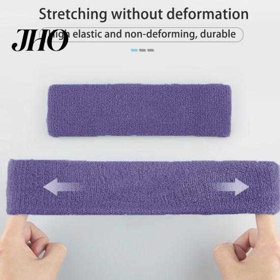 Sports Headband 1 Set Kids Wristband Ball Embroidery Stretch Breathable Sweatband Sweat Absorbing Boys Girls Knitted Basketball Volleyball Wrist