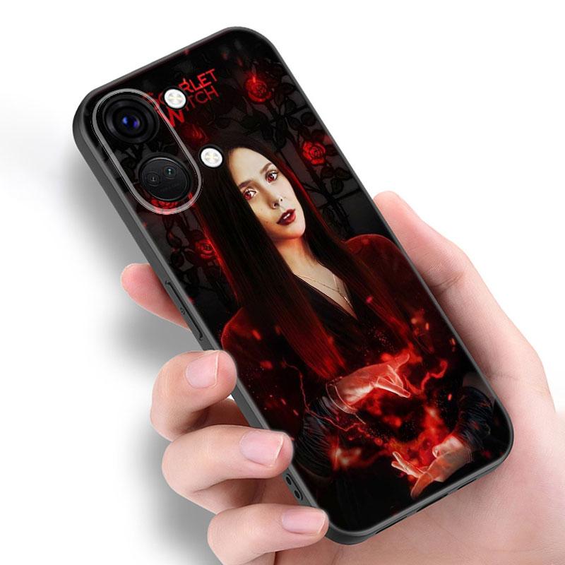Scarlet Witch Black Silicone Phone Case For OnePlus 9R 10R 11R 12R ACE 2 Pro 2V 3V Nord CE 2 3 Lite 4 N10 N20 N30 SE 5G