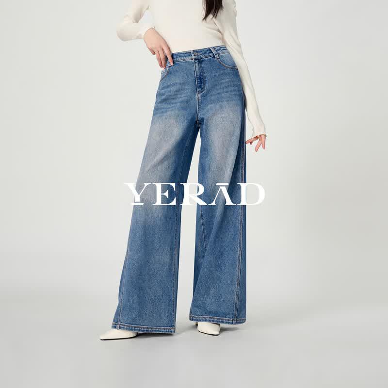 YERAD Women's Loose Wide-Leg Denim Jeans