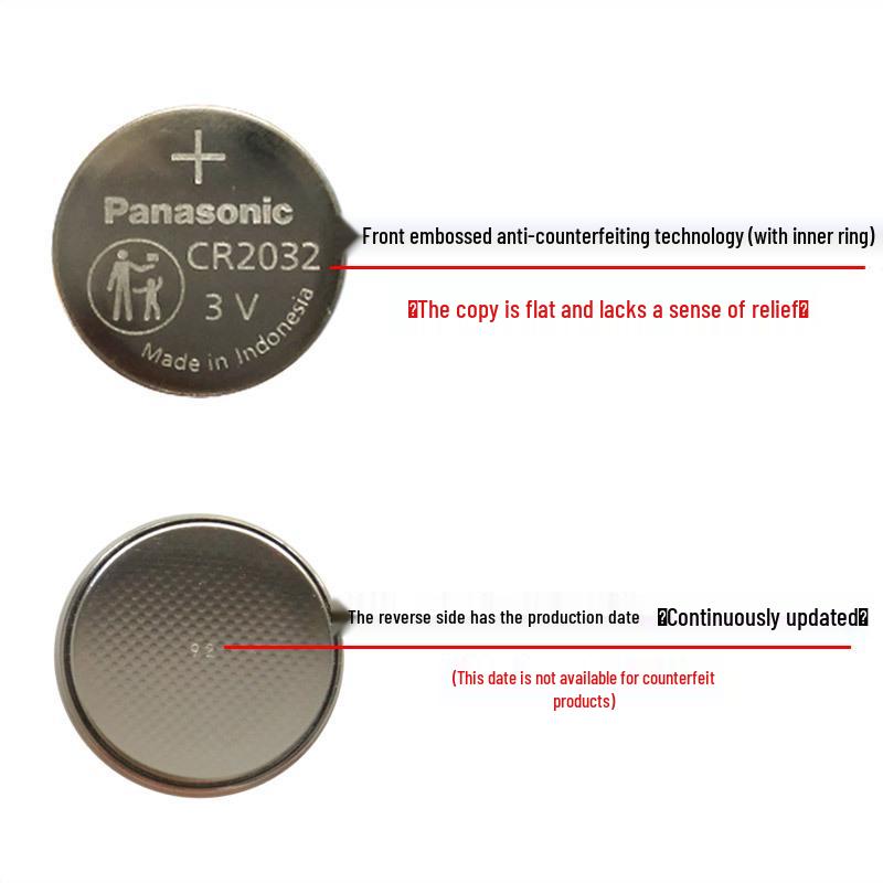 Panasonic CR2032/2025/2016/2450 Button Battery for Car Key Remote