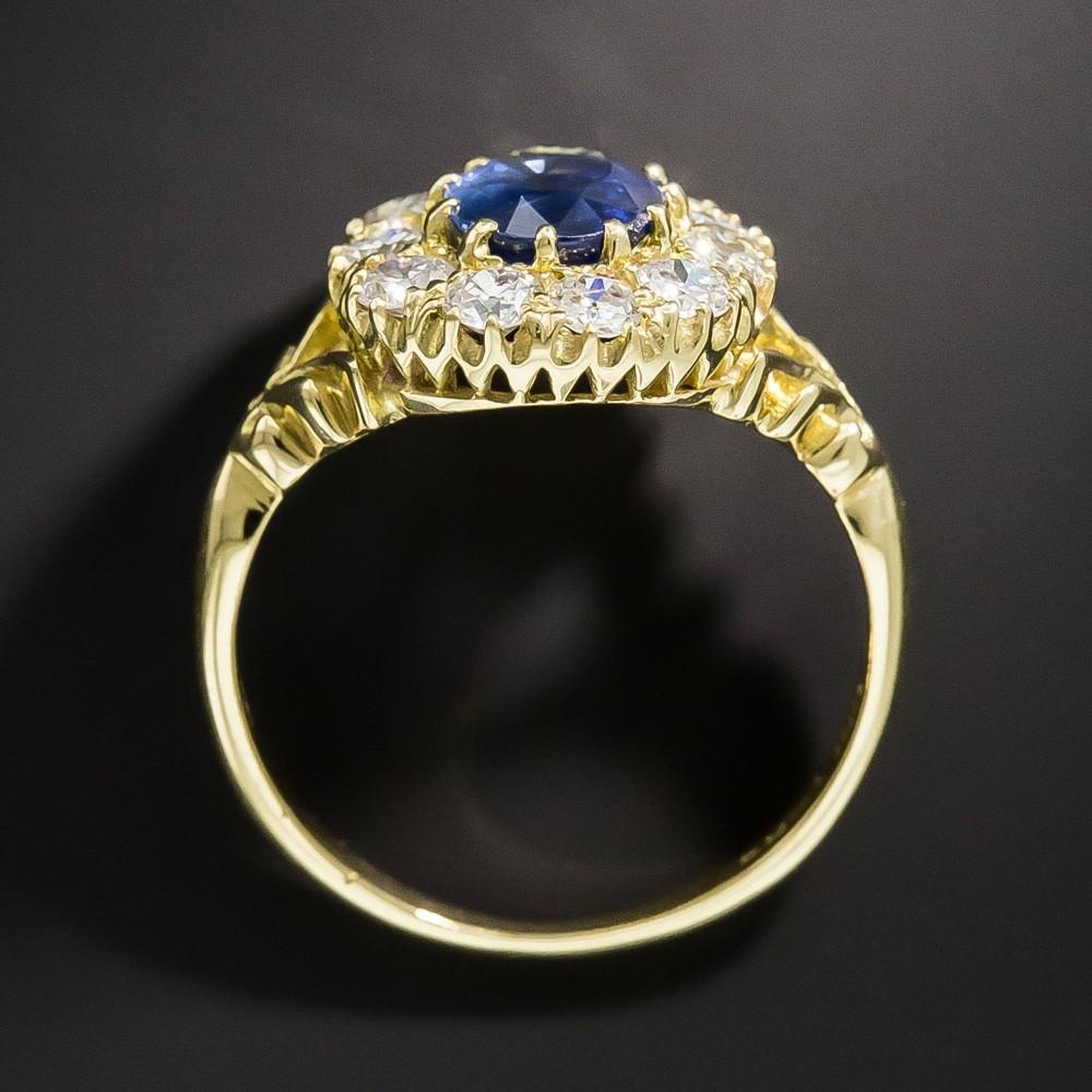 New Luxury Aquamarine Gemstone Gold Color Rings For Women CopperJewelry Vintage Exquisite Ring Anniversary Engagement Gifts