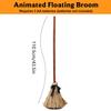 Witch Brooms Floating Broom 43.5 Inches Floating Witch Decorations With Spooky Sounds For Halloween Party Outdoor Porch