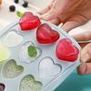 Heart Shaped Ice Cube Trays with Lid Silicone Heart Mold Easy Release Ice Trays 21Cavity Heart Molds for Ice Cubes Gelatine Chocolate Baking and Candy