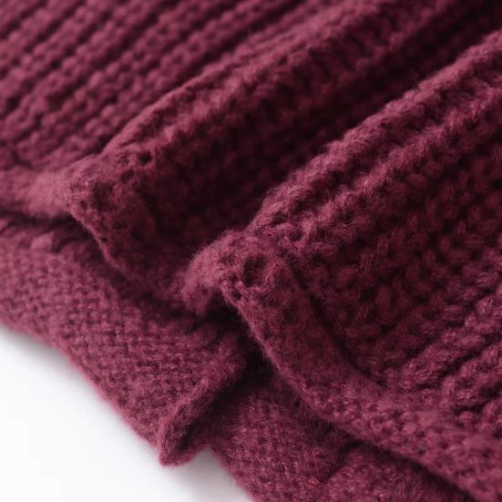 Pulover pentru femei Topuri cu decolteu cu mânecă lungă haină de tricotat cu un singur piept cu buzunare Pulover de culoare uni Cardigan