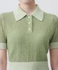 MUSINSA STANDARD WOMAN Women'S Boucle Knitted Polo Shirt [Green]