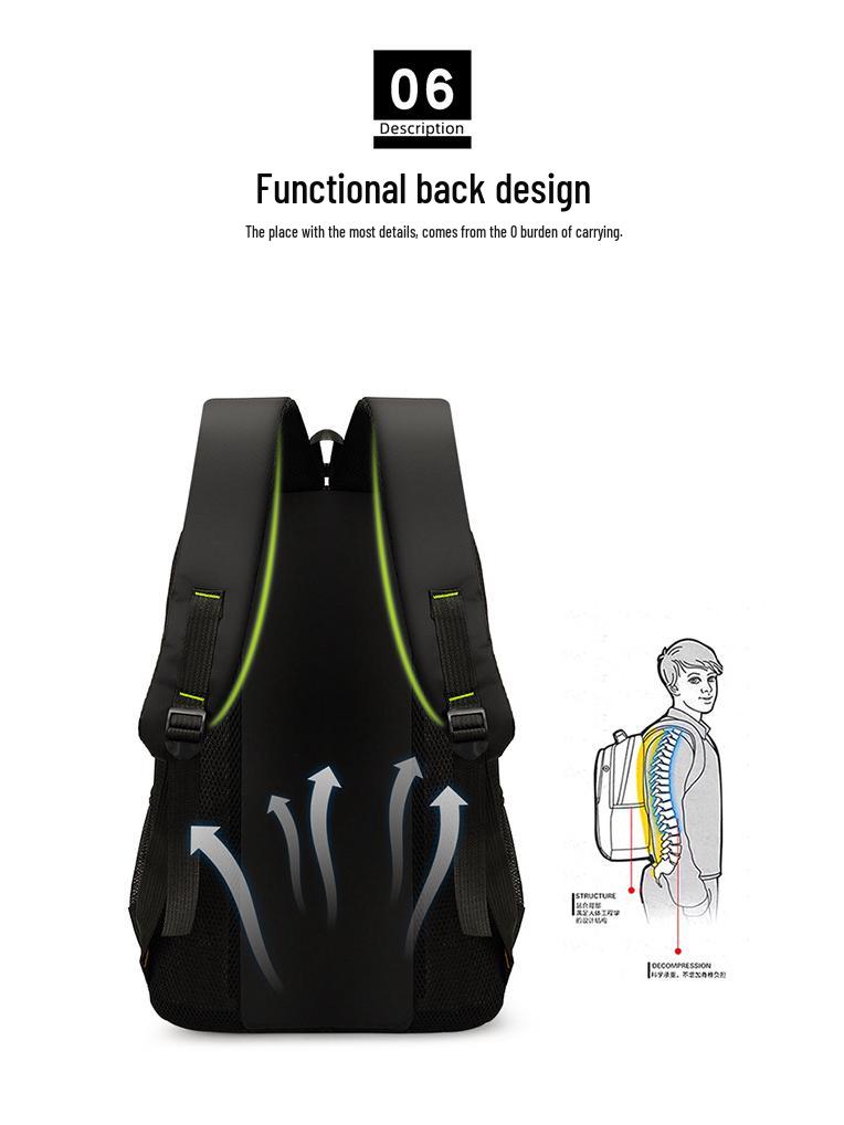 Herren Business Laptop Rucksack mit großem Fassungsvermögen für Reisen und Schule