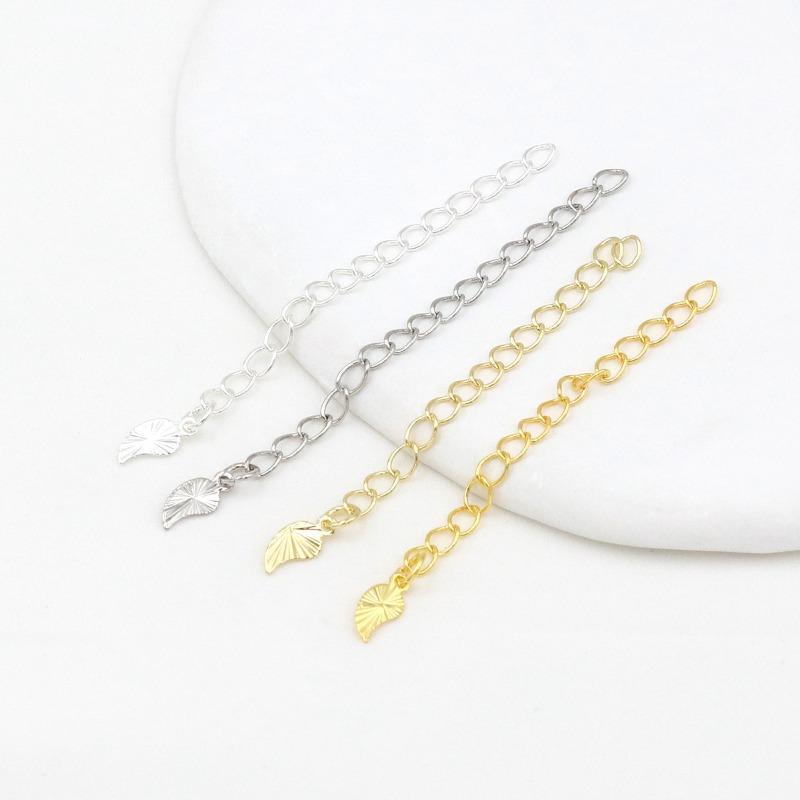 K Bag Gold Color Retention Tail Chain Extension Chain Homemade Bracelet Necklace DIY Handmade Accessories Handmade Jewelry Material D