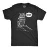 Mens Whom Owl T Shirt Funny Grammar Nerd Sarcastic Graphic Novelty Tee