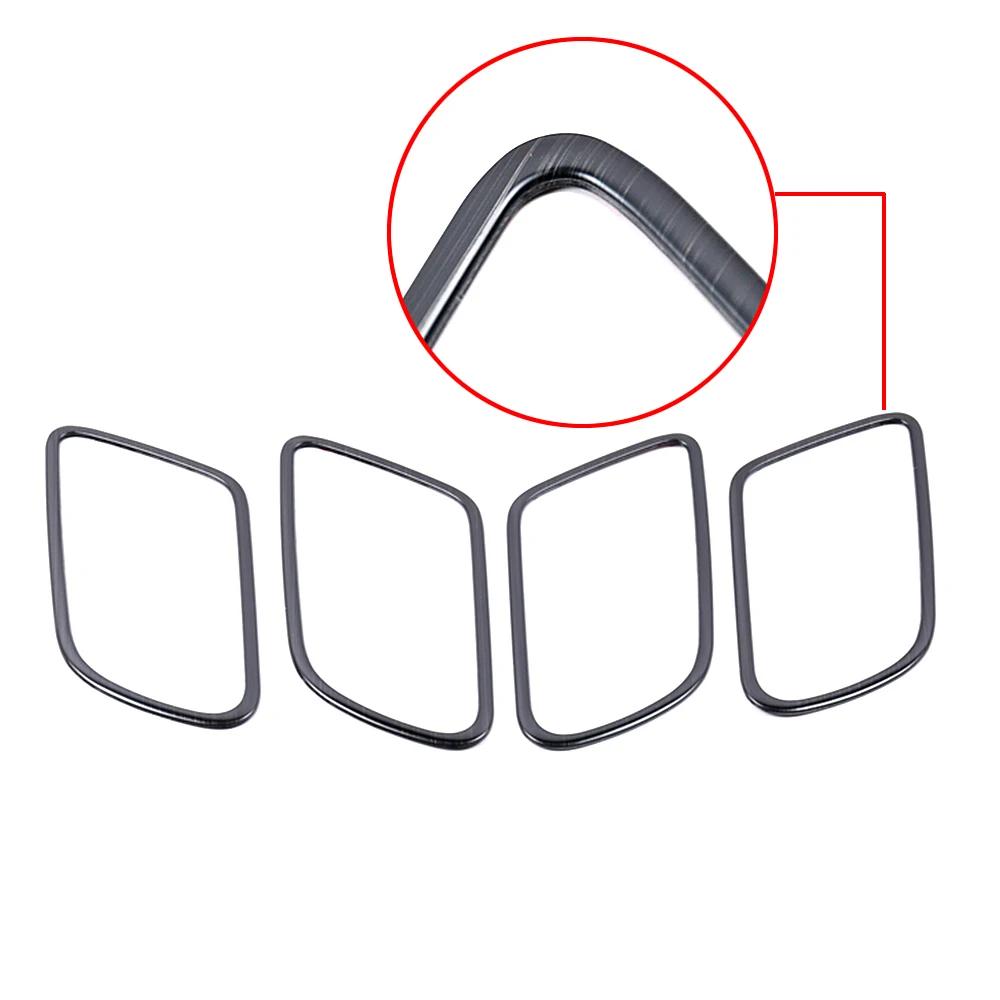 

Для Mercedes Benz A CLA Class W177 V177 C118 W118 2020 2024 2024 Внутренняя дверная ручка рамка кольцо отделка наклейка из нержавеющей стали чёрный