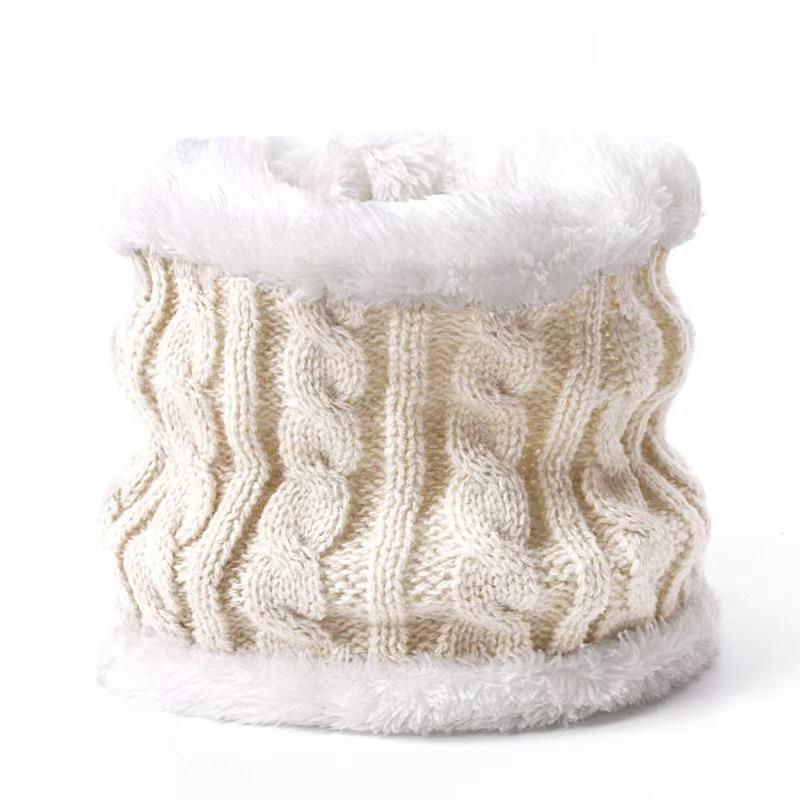 Plucked European and American Children's Hats, Scarves, Gloves, Three Piece Set, Autumn and Winter New Warm Baby Hat