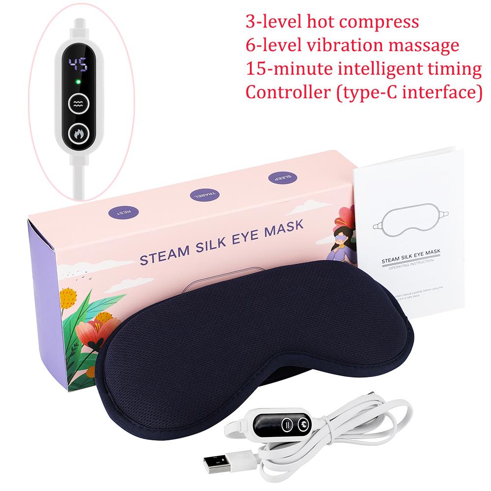 3D Eye Mask For Sleeping Wireless Electric Graphene Heating Vibration Eye Massager Anti Dark Circles Puffiness Fatigue Relief