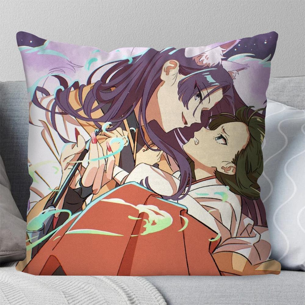 

1pc The Apothecary Diaries Animation Pillow Case Square Pillow Bedroom Sofa Leisure ComfortCar Living Room Home Decoration 40X40 16x16Inch