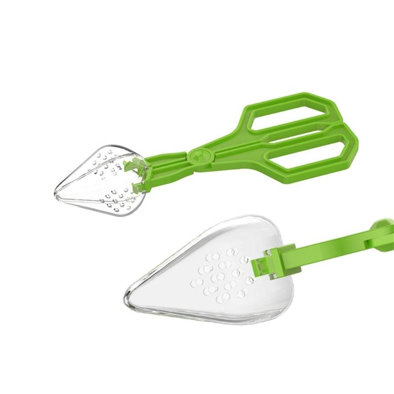 Plastic Insect Capture Tongs For Reptiles Care Feeder Pliers Clear Ergonomic Tool Gentle Feeding Solution Easy Cleaning