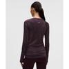 Lululemon Swiftly Tech Long Sleeve Shirt 2.0 Hip Length  Sparkle Black Plum Rainbow Lurex
