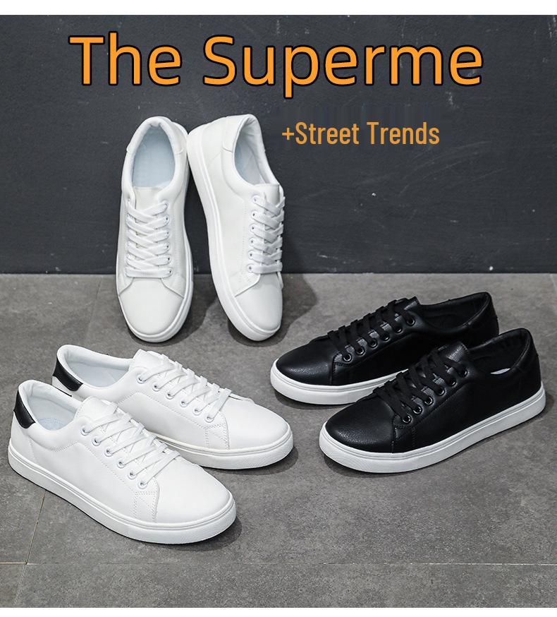 Unisex Lightweight White Sneakers for Wide Feet - Casual Flat Shoes In European & American Styles
