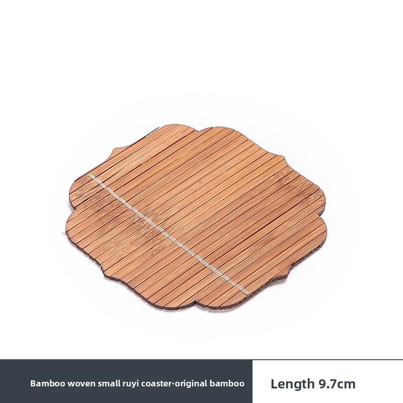 

Retro bamboo coaster, thermal insulation pad, purple sand pot pad, Chinese style Zen classical tea ceremony, kung fu tea set