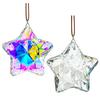 Yousheng 1/6Pcs Faux Crystal Star Suncatcher Decoration Indoor Outdoor Garden Window Wall Hanging Rainbow Maker Clear Five-pointed Star Ornament