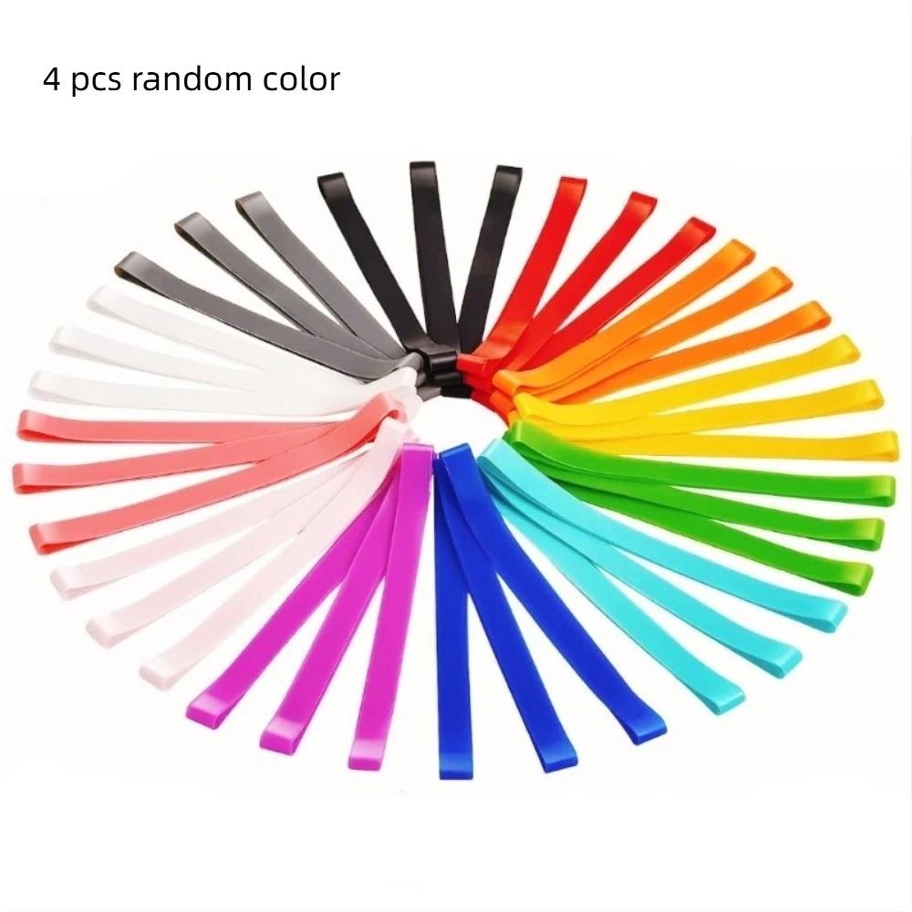 4 pcs Colorful Towel Holder Bands Silicone Stretchable Bands Durable Elastic Bands Office 4Pcs Random Color