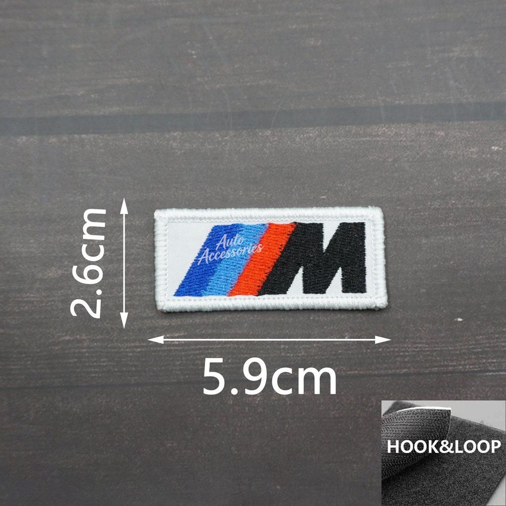 Cloth Embroidered Stickers HOOk&LOOP Clothing Hole Patch Decal For BMW M Power 1 3 5 7 Series Jacket Backpack Decor Accessories GB2
