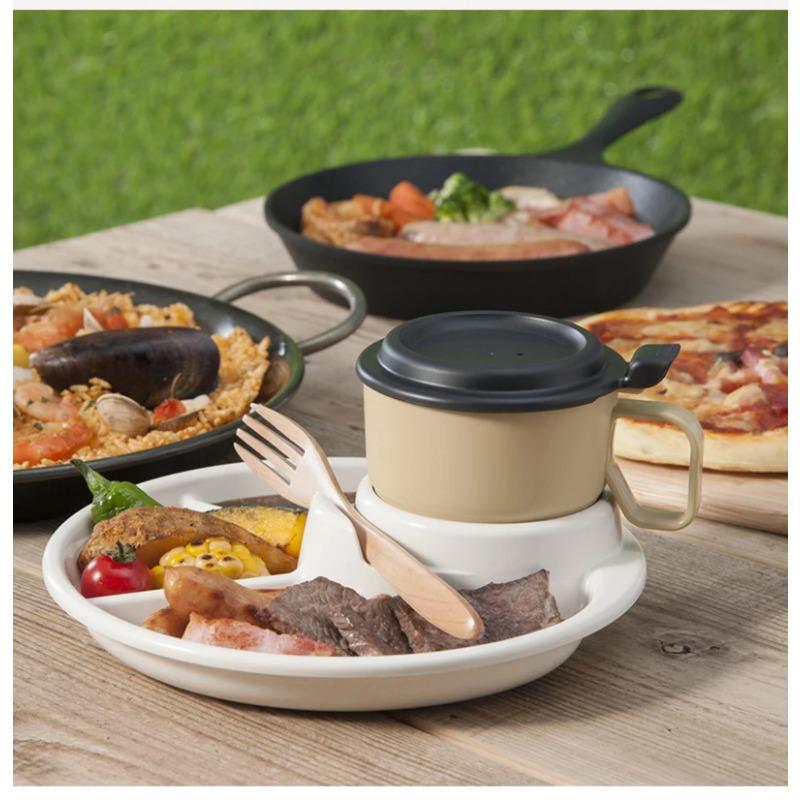 4 Grid Plates For Food Child Kids Dinner Fruit Tray Snack Box Set Dinnerware Dining Compartment Plate Serving Dishes Salad