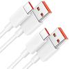 2 Câbles USB-C Charge Rapide 6A pour Xiaomi Redmi Note 15, Note 13/14 Pro Note 13 5G Redmi 15C 14C 13C - 1M