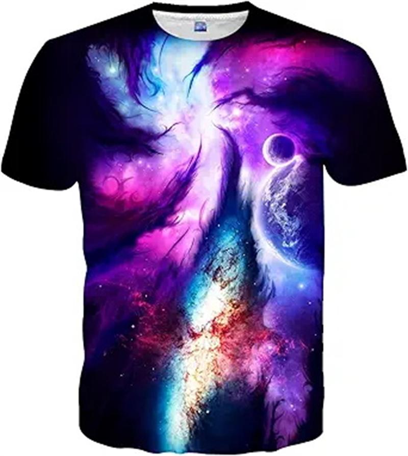 Módní Psychedelický Vzor Grafické Tričko Pánské 3D Tištěné Umění Hip Hop Osobnost Kulatý Výstřih Cool Krátký Rukáv Trička Unisex Vrchní Díly