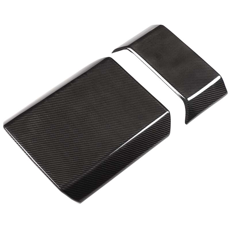 

For Tesla Cybertruck Cyberbeast 2026 2026 Real Carbon Fiber Car Armrest Box Panel Rear Display Screen Upper Frame Cover Trim