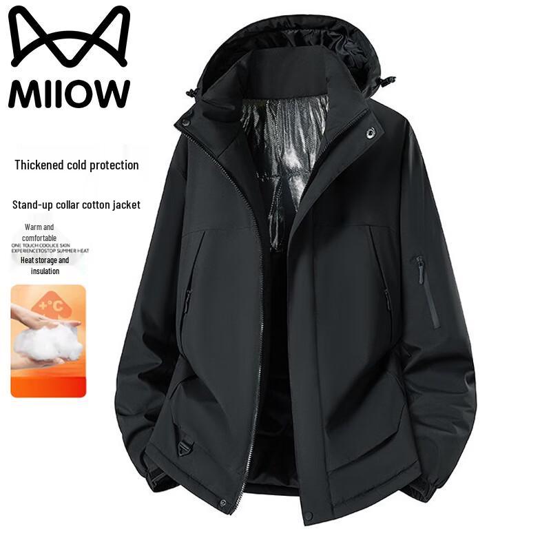 MiiOW Men's Graphene-Insulated Winter Padded Jacket