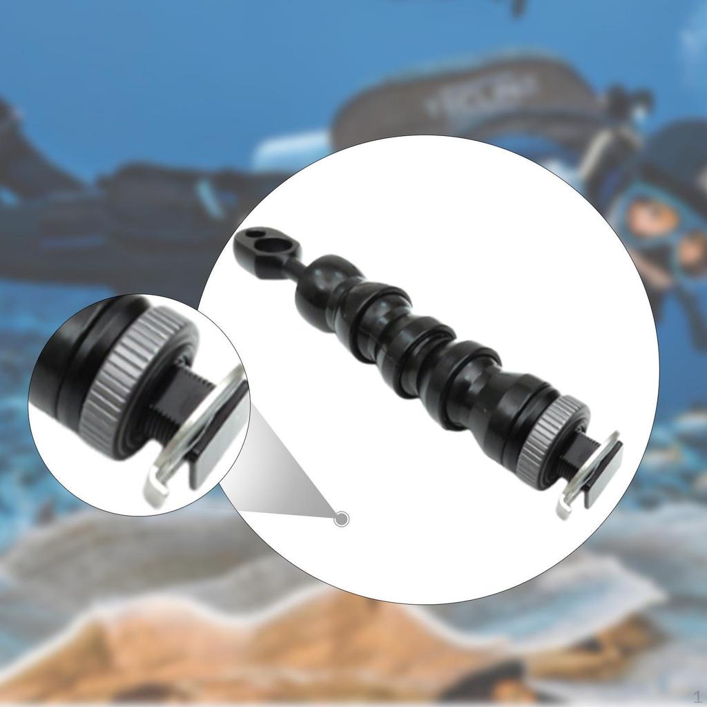 Underwater Camera Light Arm Diving Photography for Action Cage Dive Rig Ys Head Adapter