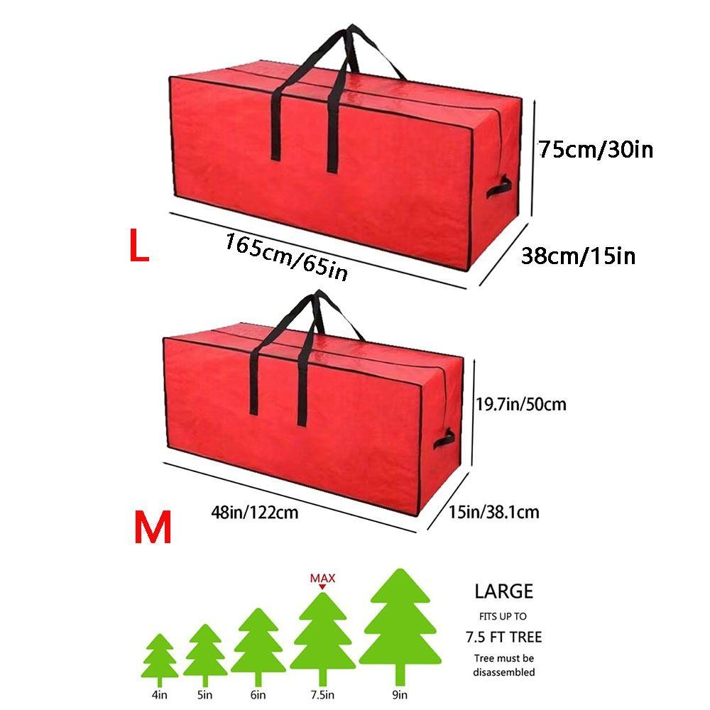 Zippered Christmas Tree Storage Bag Against Dust Christmas Wreath Sacks  Storing