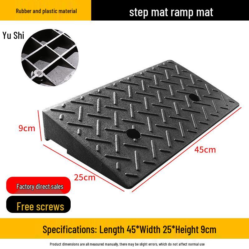 Heavy-Duty Rubber/Plastic Curb Ramp & Speed Bump Pad