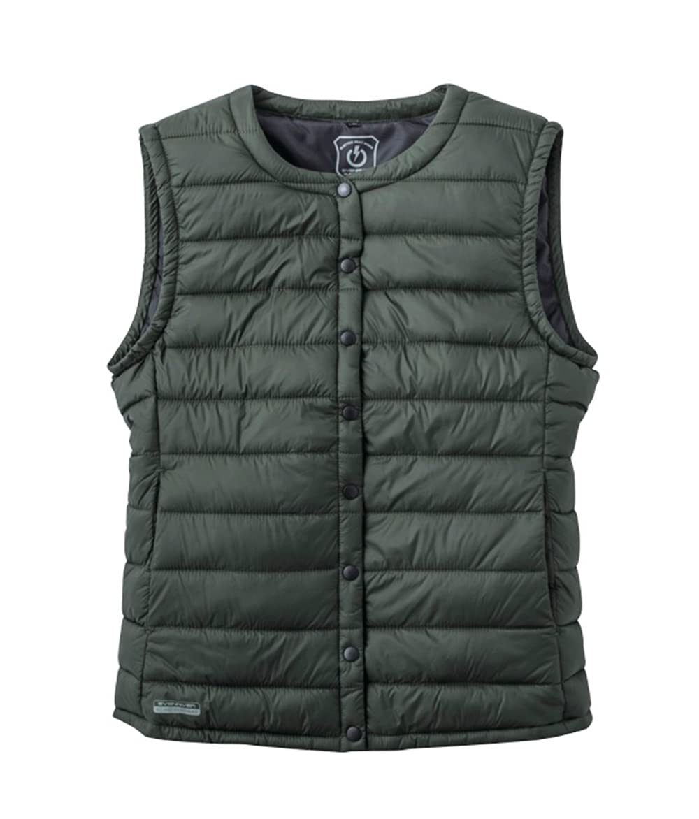 EVENRIVER ElecThermo Women s Heat Vest, Fall/Winter, Army Green, R305L, Size 10 LL