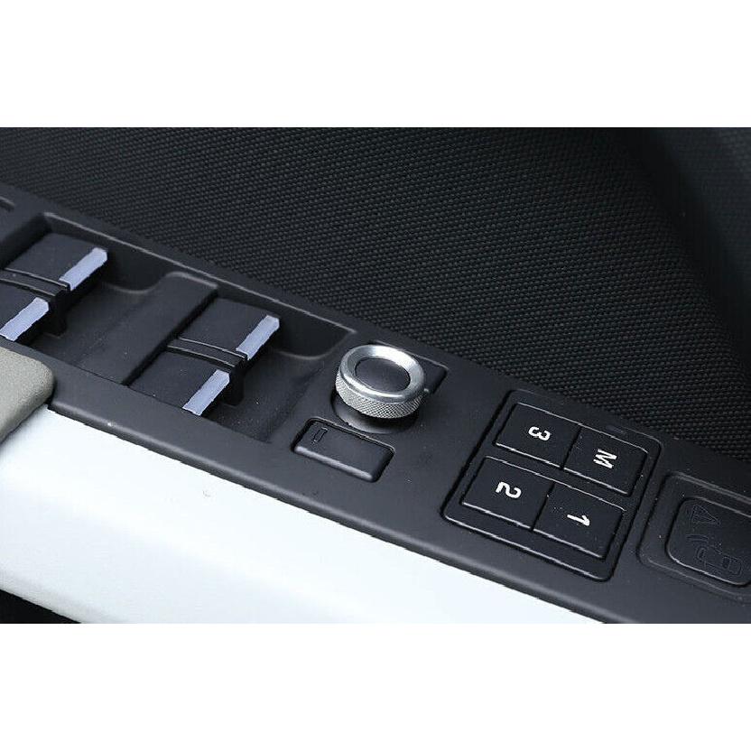 Rear View Mirror Adjustment Knob Fit For Defender 110 - Silver Aluminum