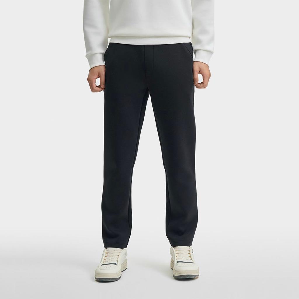 Fila Heritage Series Fashion Comfortable Soft Straight Leg Casual Pants Men Bottoms Black F11M448609F-BK