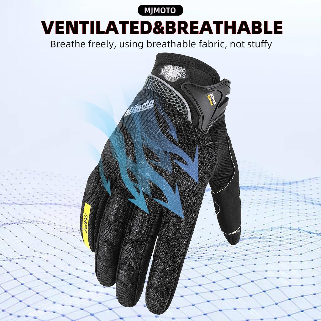 Gloves anti-drop and non-slip touchscreen locomotive riding gloves outdoor off-road protective equipment