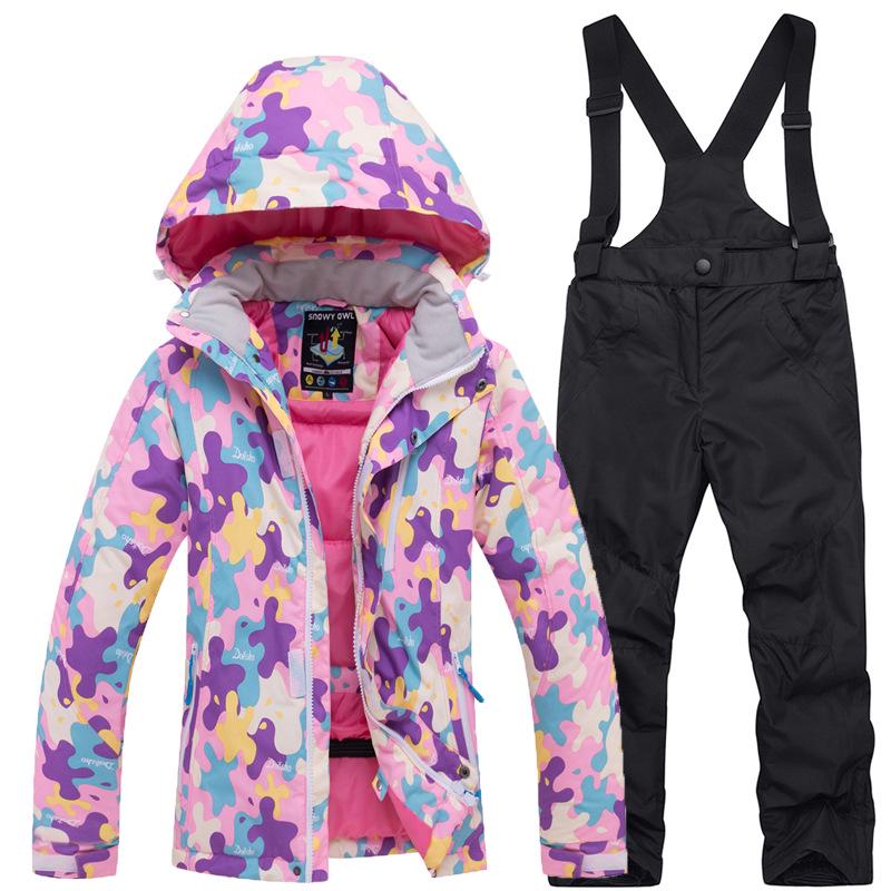 Kids' Warm Winter Ski Suit: Thickened Jacket for Boys & Girls