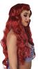 California Costume Mermaid Ariel-style Red Wig for Adults, Red, 7022-087