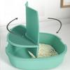 Large Space Cat Litter Box Fully Enclosed with S- Channel Large Oversized Toilet Cat Supplies Separation Portable Cat Bedpans