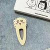 New jiyi Rakko Acrylic Hairpin Hachiware Usagi Momonga Squirrel Chestnut Head Cute Cartoon Duckbill Clip Student Girl