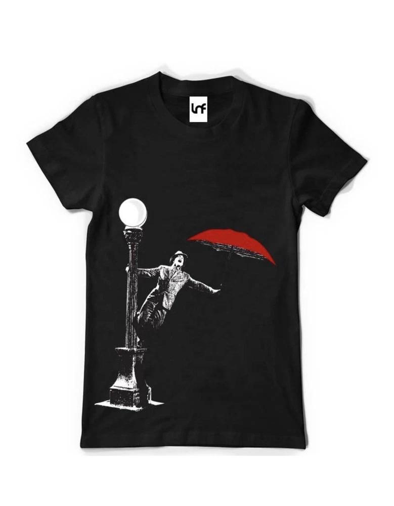Singing In The Rain Dance Song Graphic Tee Unisex Black TShirt (Sb017) S