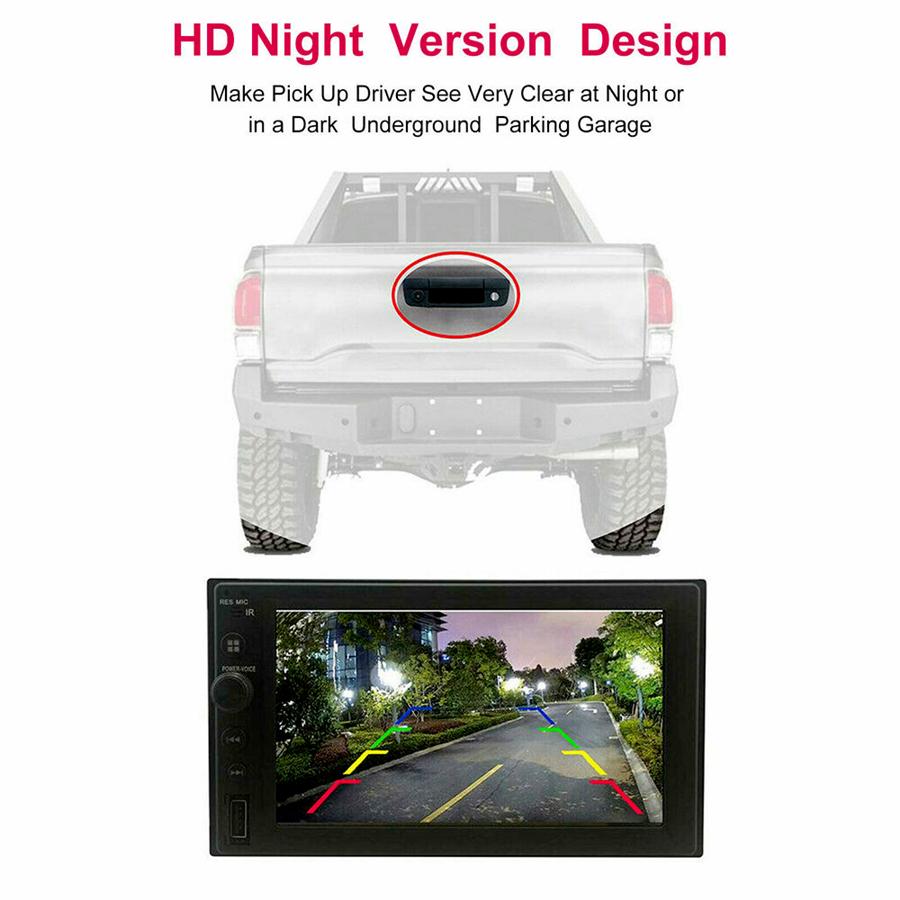 For 2009-17 Dodge Ram 1500 2500 3500 Tailgate Hatch Handle Backup Reverse Camera