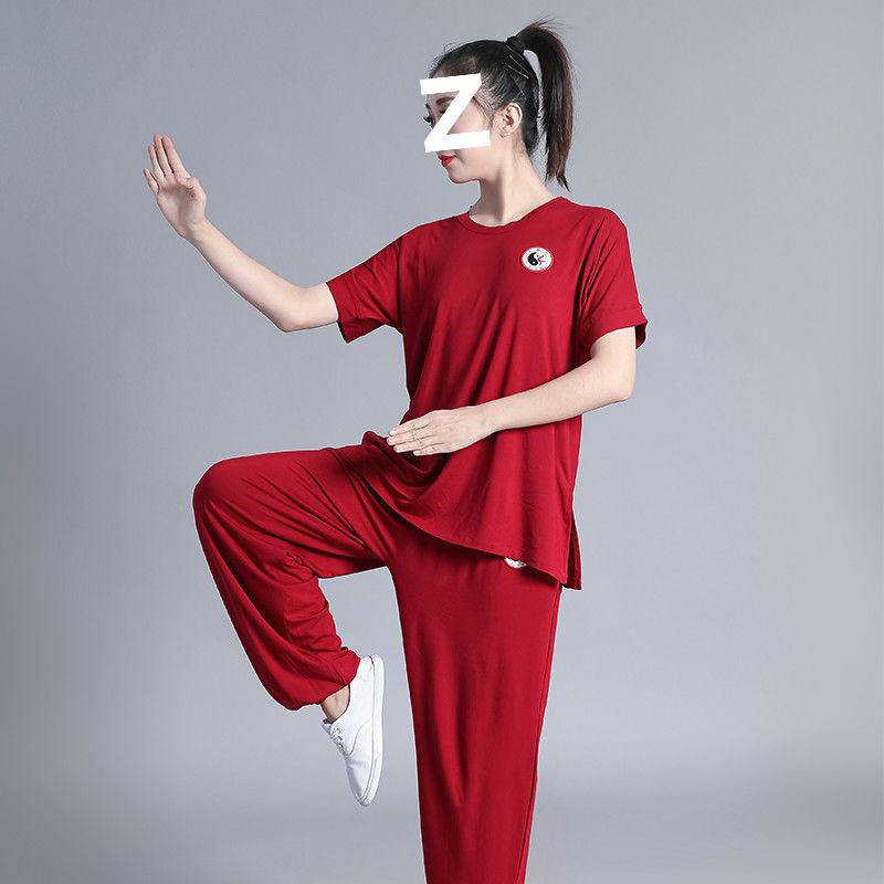 Spring Style Tai Chi Suit Set for Men and Women - Middle-Aged & Elderly Performance and Practice Wear