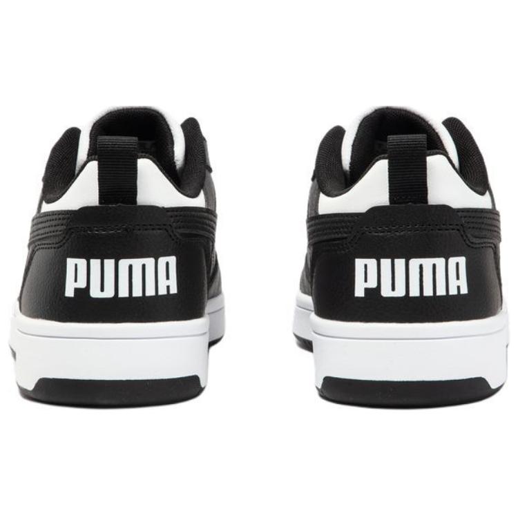 Puma Rebound V6 Retro Casual Low Top Sneakers Women Sneakers White Black 393833-01