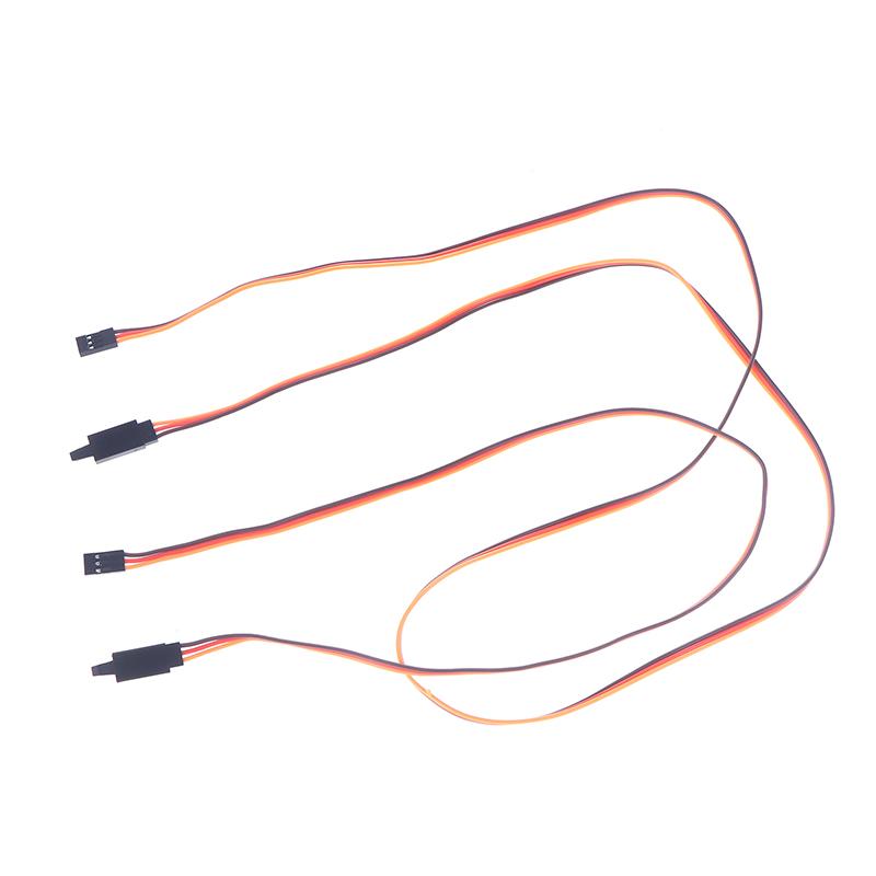 HMA76-10Pcs 10-100CM Extension Lead Wire Cable Anti-Loose 60 Core Servo For RC JR Male To Female Model Aircraft Adapter Cable