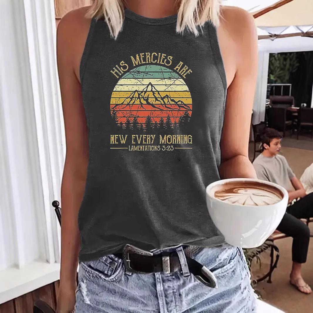 

IS MERCIES Sunset Women s Versatile Comfortable Tank Top S
