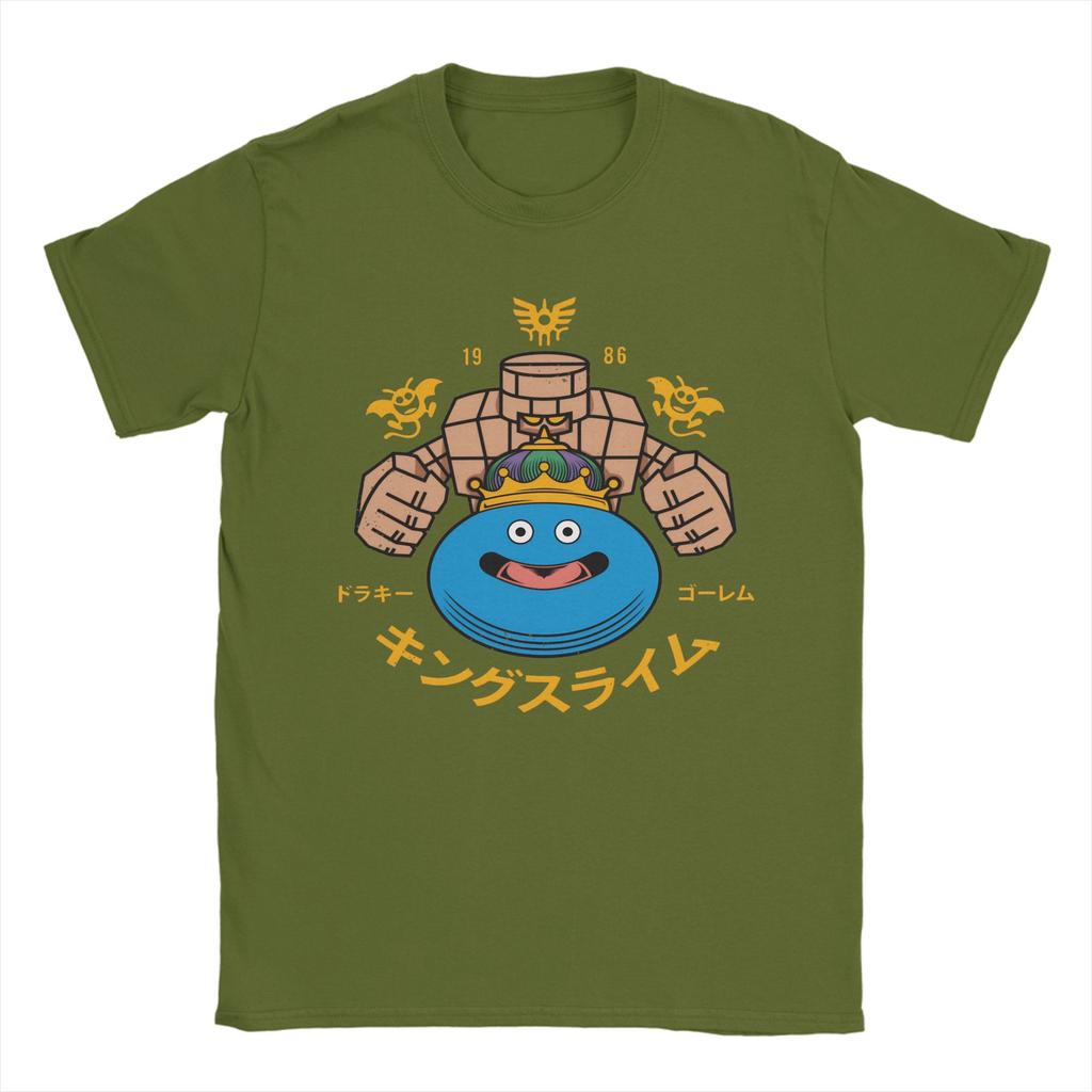 Anime Game Dragon Quest Monsters T Shirts Unisex 100% Cotton Vintage T-Shirts Crew Neck Tee Shirt Short Sleeve Clothing Summer