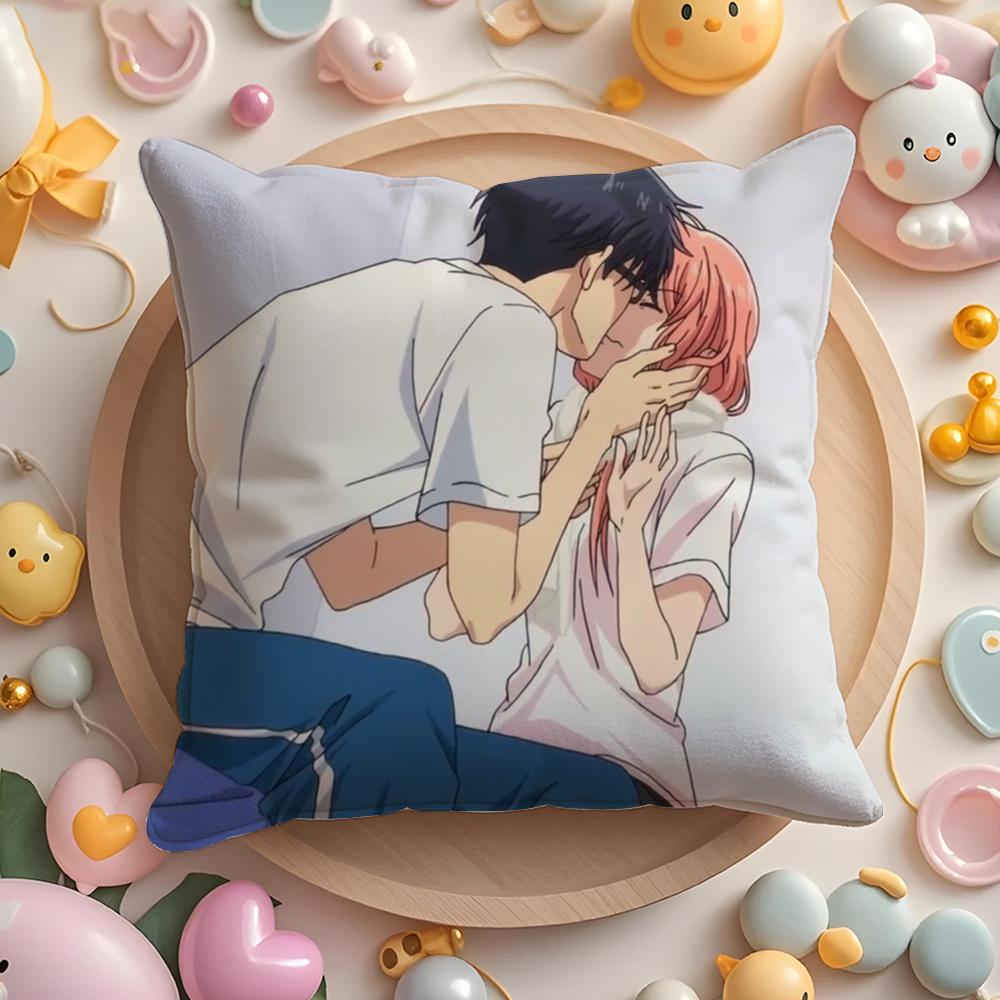 

Movie ao haru ride Pillow Case Soft Plush Fabric Double-Sided Printed Cushion Cover Warm Winter Sofa Pillow Case 30cmx30cm